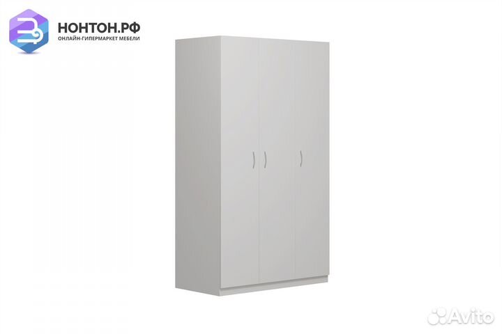 Шкаф трехстворчатый Пегас белый