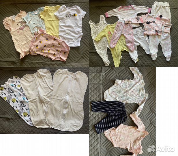 Детские вещи пакетом на девочку 56-62