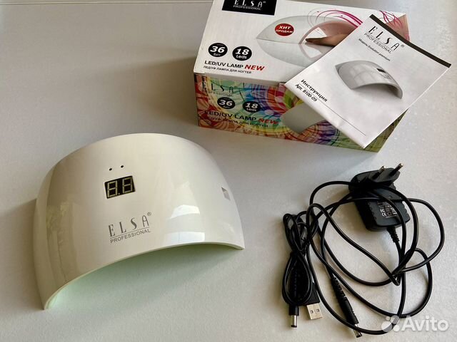 Лампа для маникюра, наращивания ногтей уф Лед LED