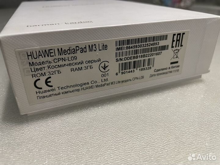 Планшет huawei mediapad m3 lite