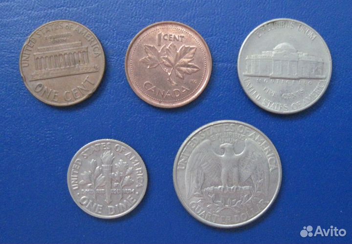 Монеты США и Канады
