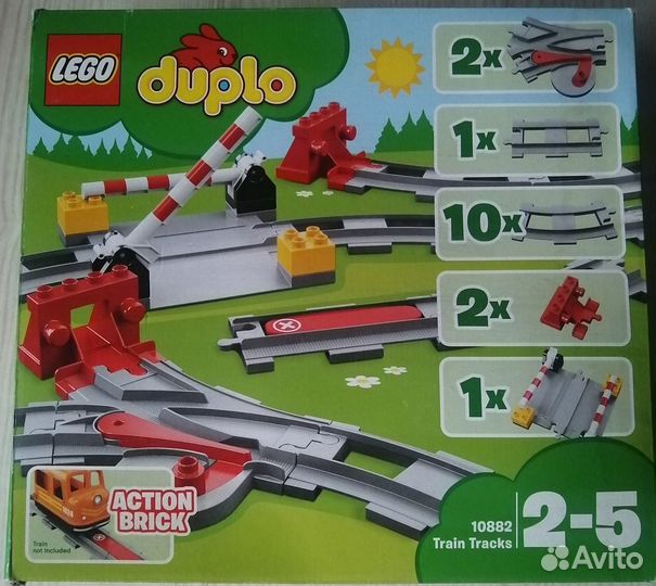 Лего 10882 Рeльcы, 10872 Moст (доставка)