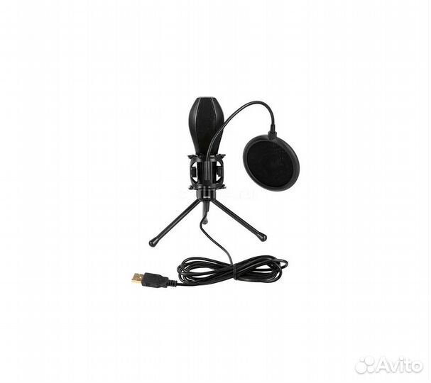 Микрофон Hama Stream, черный