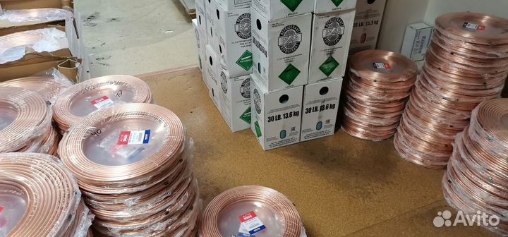 Для закладки 1/4 медная трубка кондиционерная