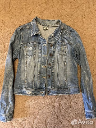Джинсовая куртка bershka 46-48р