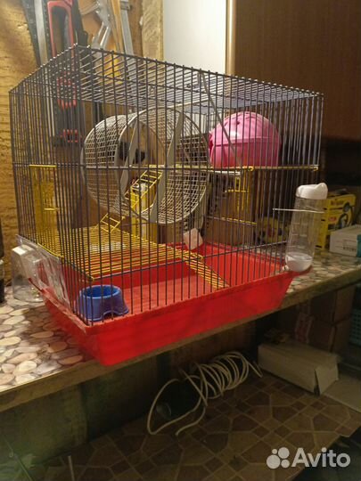 Клетка для хомяка+ прогулочный шар