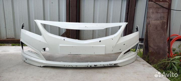 Бампер передний Hyundai Solaris I рестайлинг