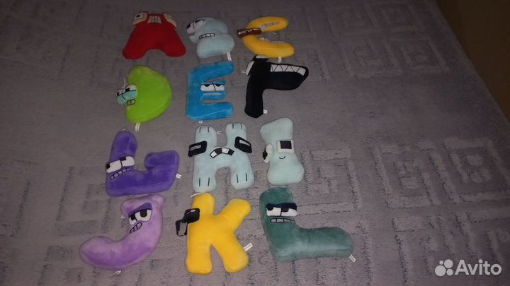 Английский алфавит лора плюшевые буквы