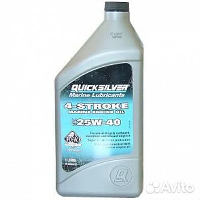 Моторное масло quicksilver 25W40 4-Stroke Минерал