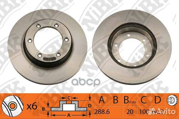 Не поставляется. Диск тормозной rn1005 NiBK