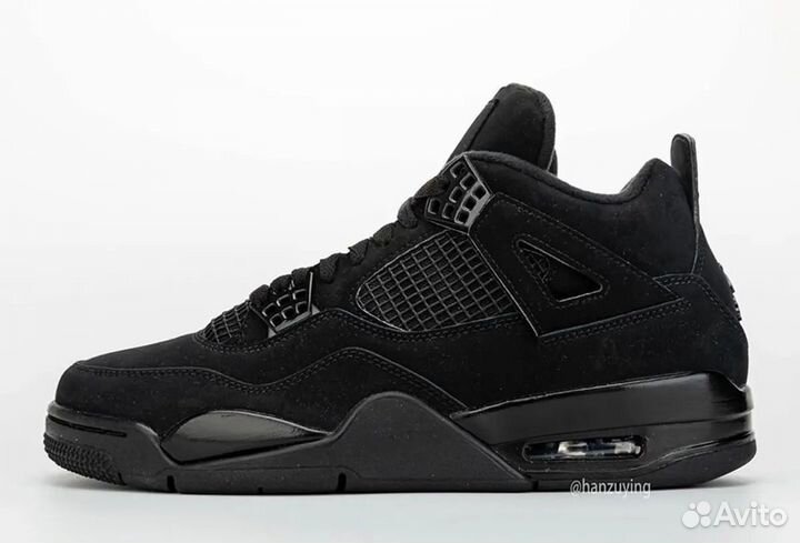 Nike air jordan 4 black cat 41-45 мужские