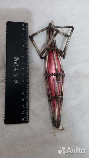 Елочные игрушки из стекляруса СССР комплект 6 шт