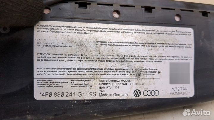 Подушка безопасности в сиденье Audi A6 (C6) Allroa