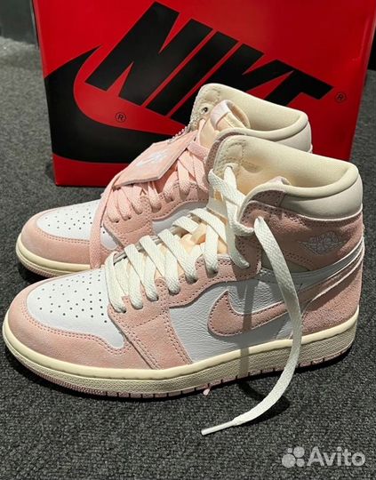 Кроссовки Nike air jordan OG High Washed pink