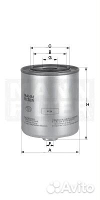 Фильтр топливный wk824 / 3
