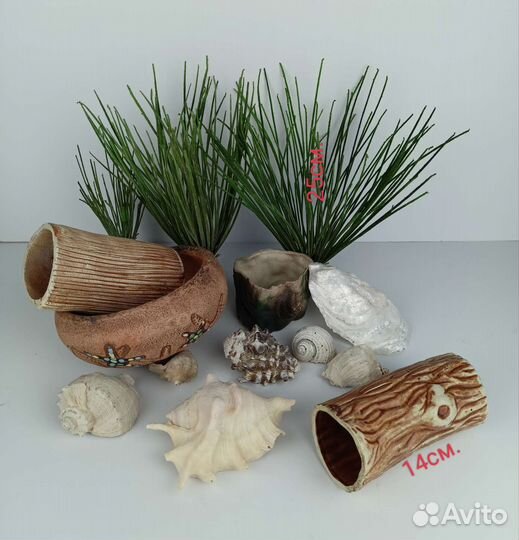 Атрибуты, украшения для аквариума