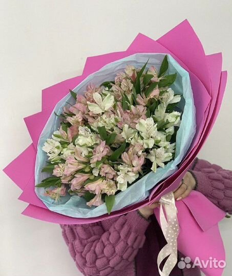 Цветы. Альстромерия букет. доставка