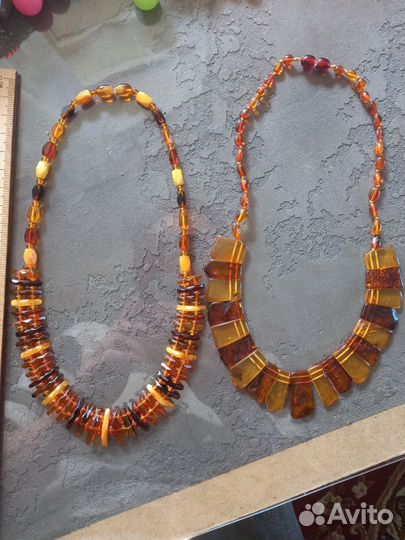 Янтарные бусы-колье Калининград СССР