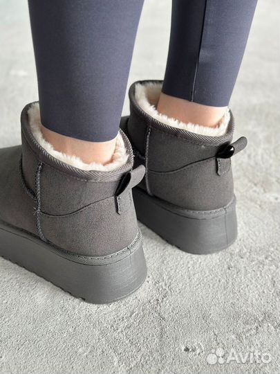 Угги UGG теплые зимние серые/классические