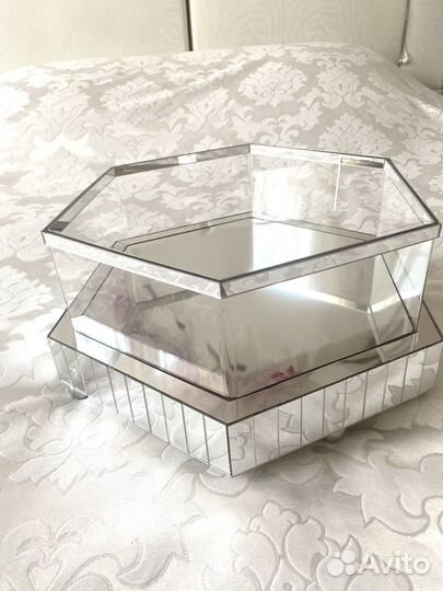 Зеркальная корзина на свадьбу