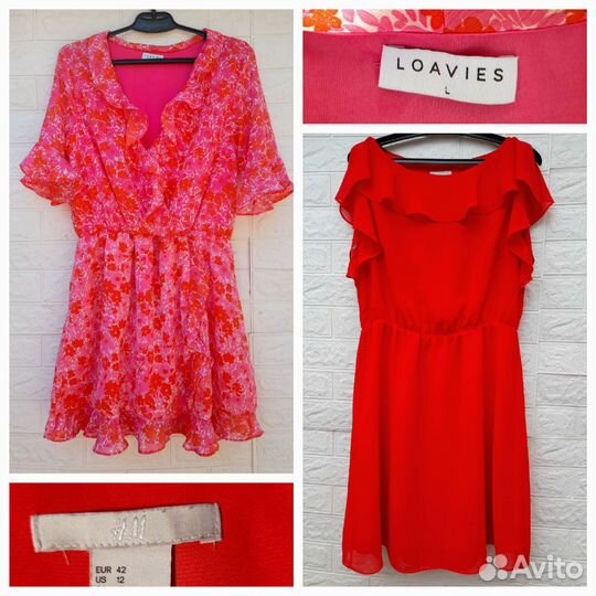 Платья шифоновые 48р