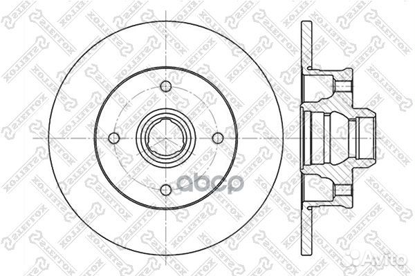 6020-9935-SX диск тормозной задний VW Golf/Pas