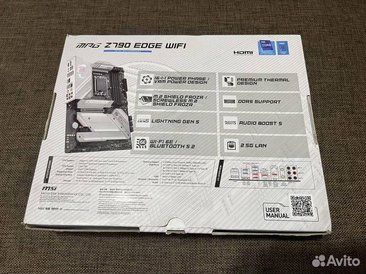 Материнская плата MSI MPG Z790 edge wifi