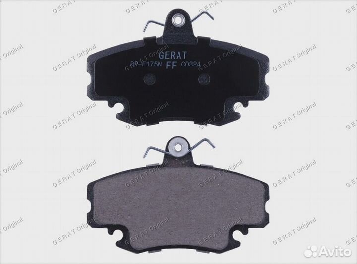 Тормозные колодки Gerat BP-F175N (передние) Normal