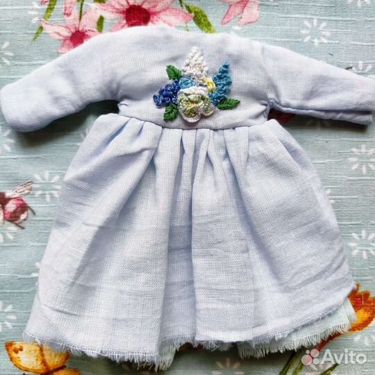 Платье для блайз из хлопка ручного окрашивания