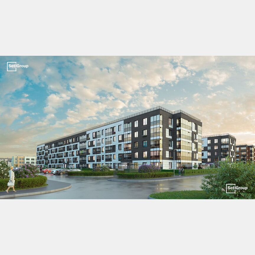 2-к. квартира, 52,5 м², 1/5 эт.