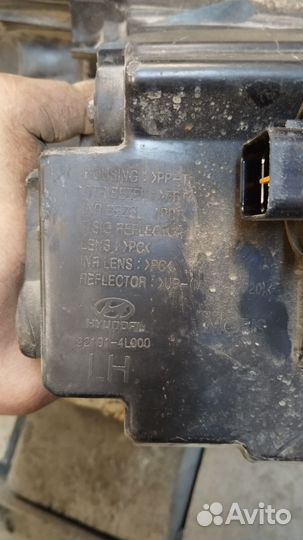 Фара передняя левая на hyundai solaris