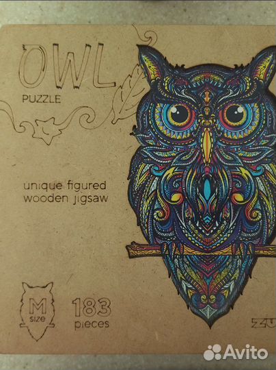 Деревянный пазл zufa, Сова