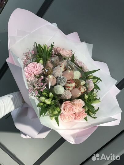 Букет клубника в шоколаде премиум