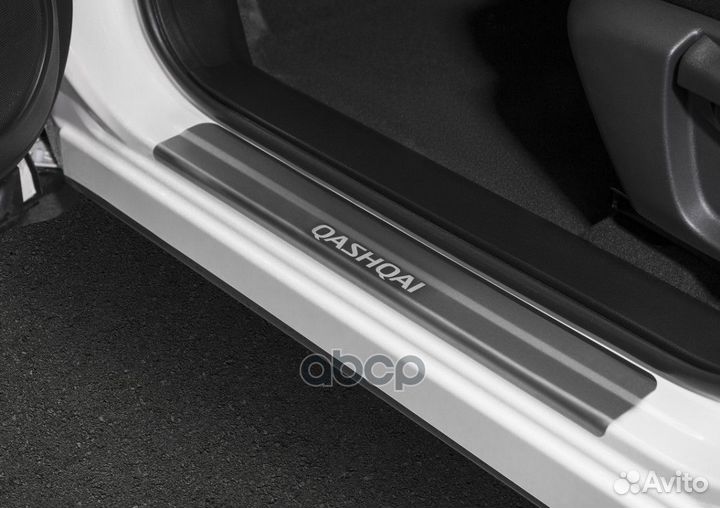 Накладки порогов rival (4 шт.) Nissan Qashqai