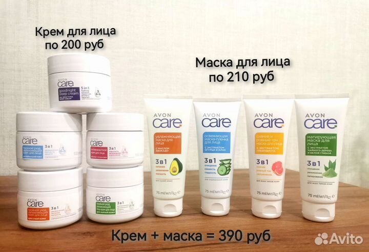 Туалетная вода, крем для рук, ног и тела от avon