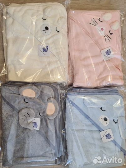 Полотенце детское с капюшоном (теплое, мягкое)