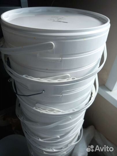 Ведра пластиковые пищевые б/у. 10 литров,5 литров