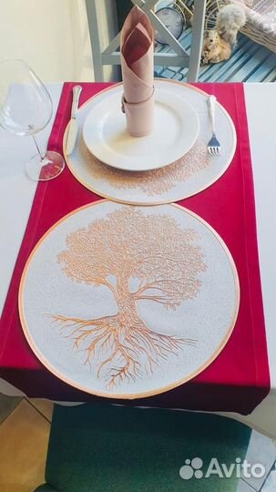 Салфетки под горячее (плейсматы). Набор 2 шт