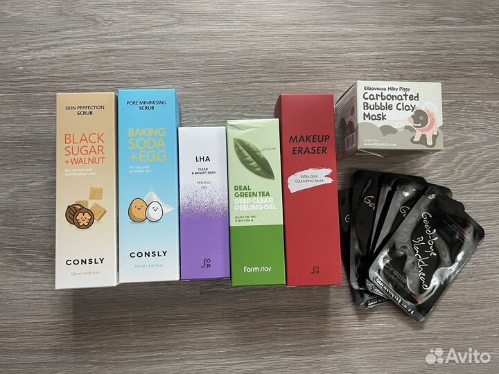 Скраб пилинг гель маска для очищения Корея