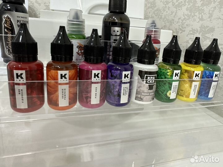 Набор красок краска Tattoo Ink Сет Акварель