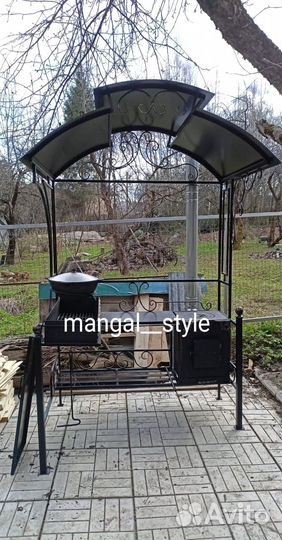 Мангал с крышей