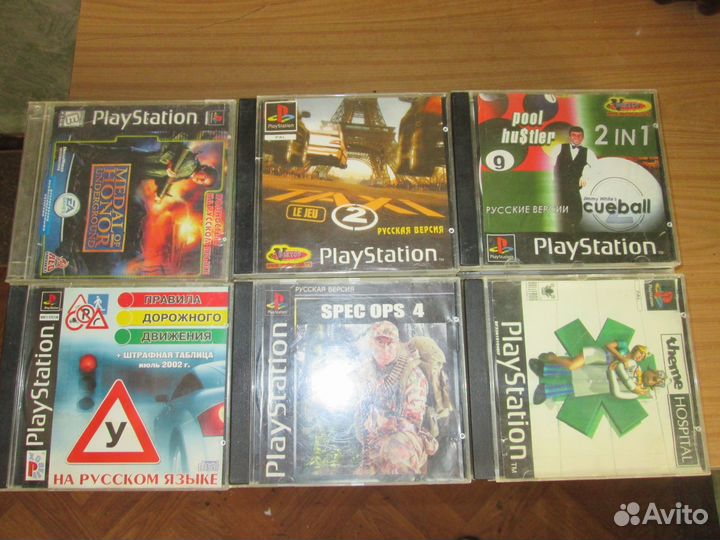 Диски с играми для sony playstation 1 и рс