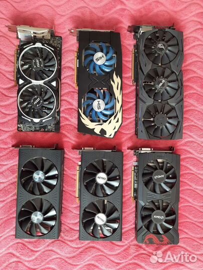 Видеокарты RX 470-580 8g