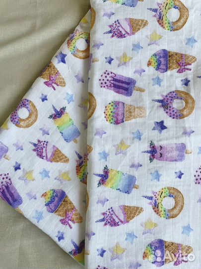 Непромокаемые детские пеленки муслиновые