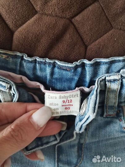 Джинсы zara для девочки