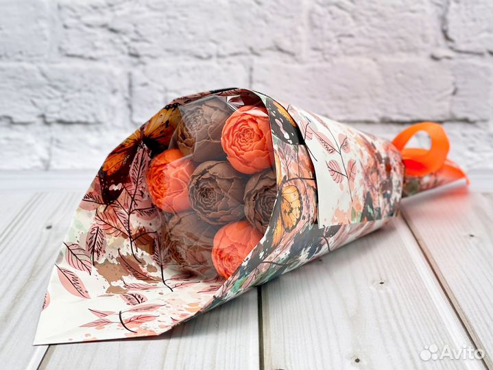 Шоколадные пионы (2 вида шоколада)