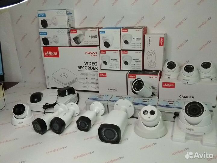 Видеонаблюдение 11 камер IP с микрофоном 4Мп