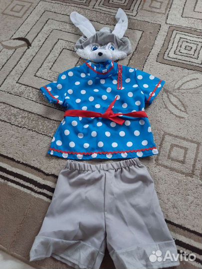 Новогодний костюм для мальчика зайчика