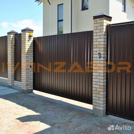 Заборы с воротами и калиткой в Кинешме