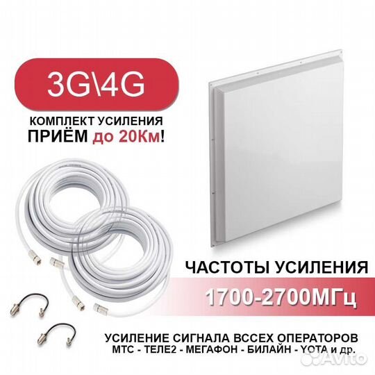 Усиление Сигнала и Скорости Интернета Антенна F20